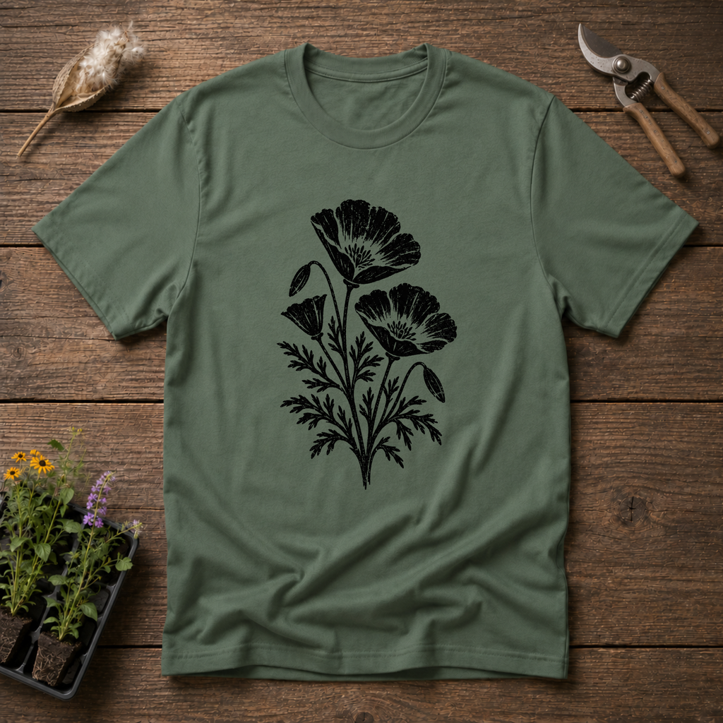 Poppy Wildflower T-Shirt