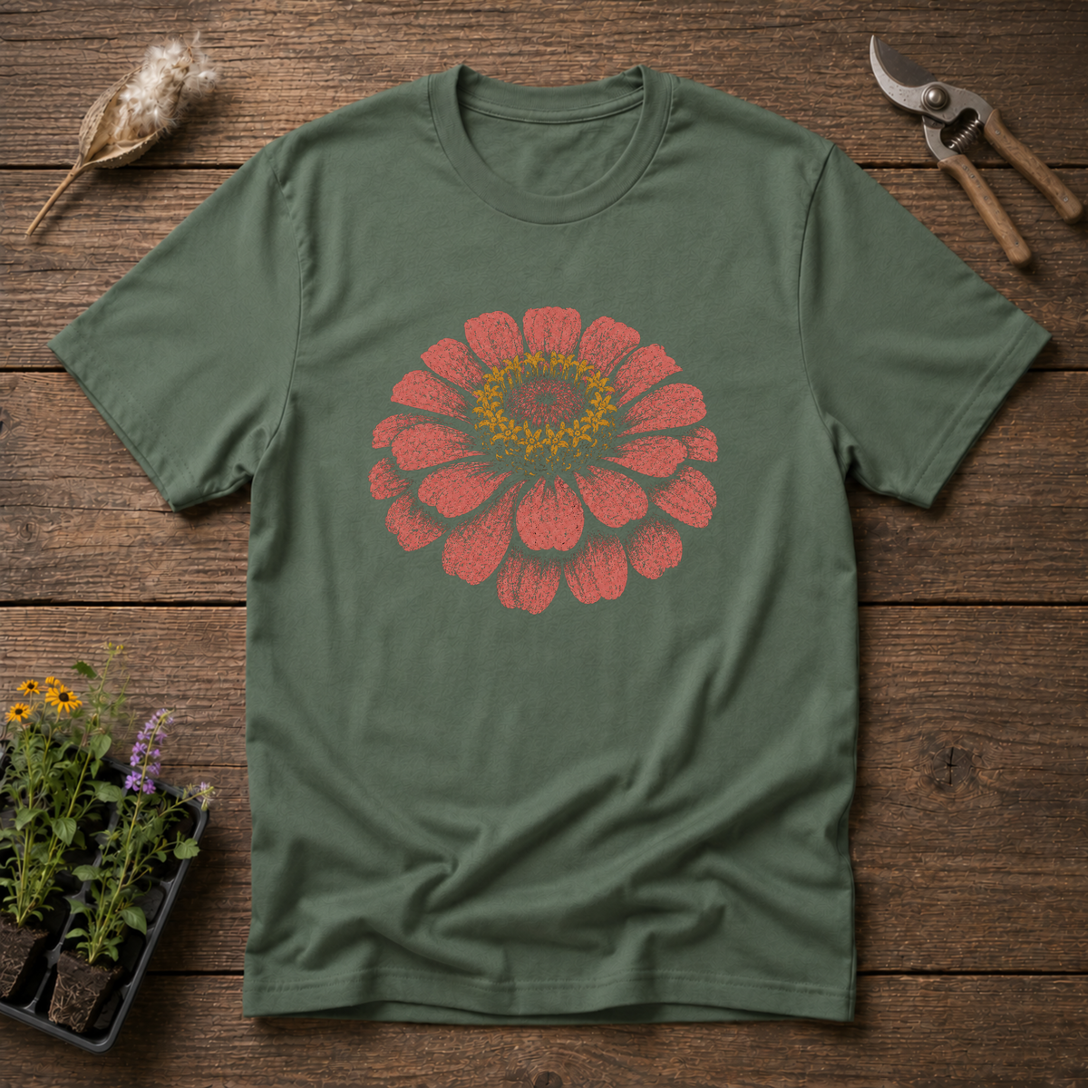 Zinnia Flower T-Shirt