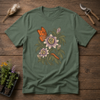 Gulf Fritillary T-Shirt in Military Green