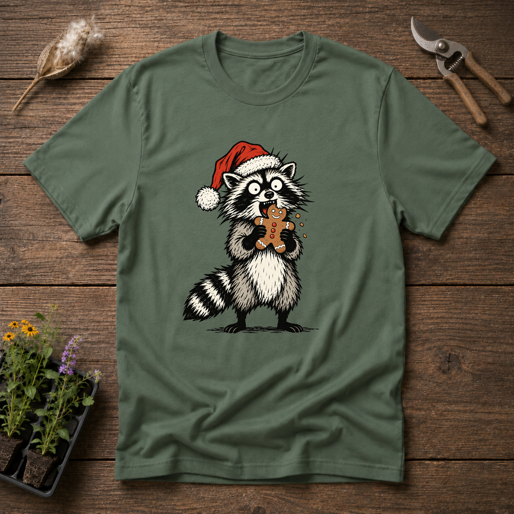 Gingerbread Bandit T-Shirt in Military Green