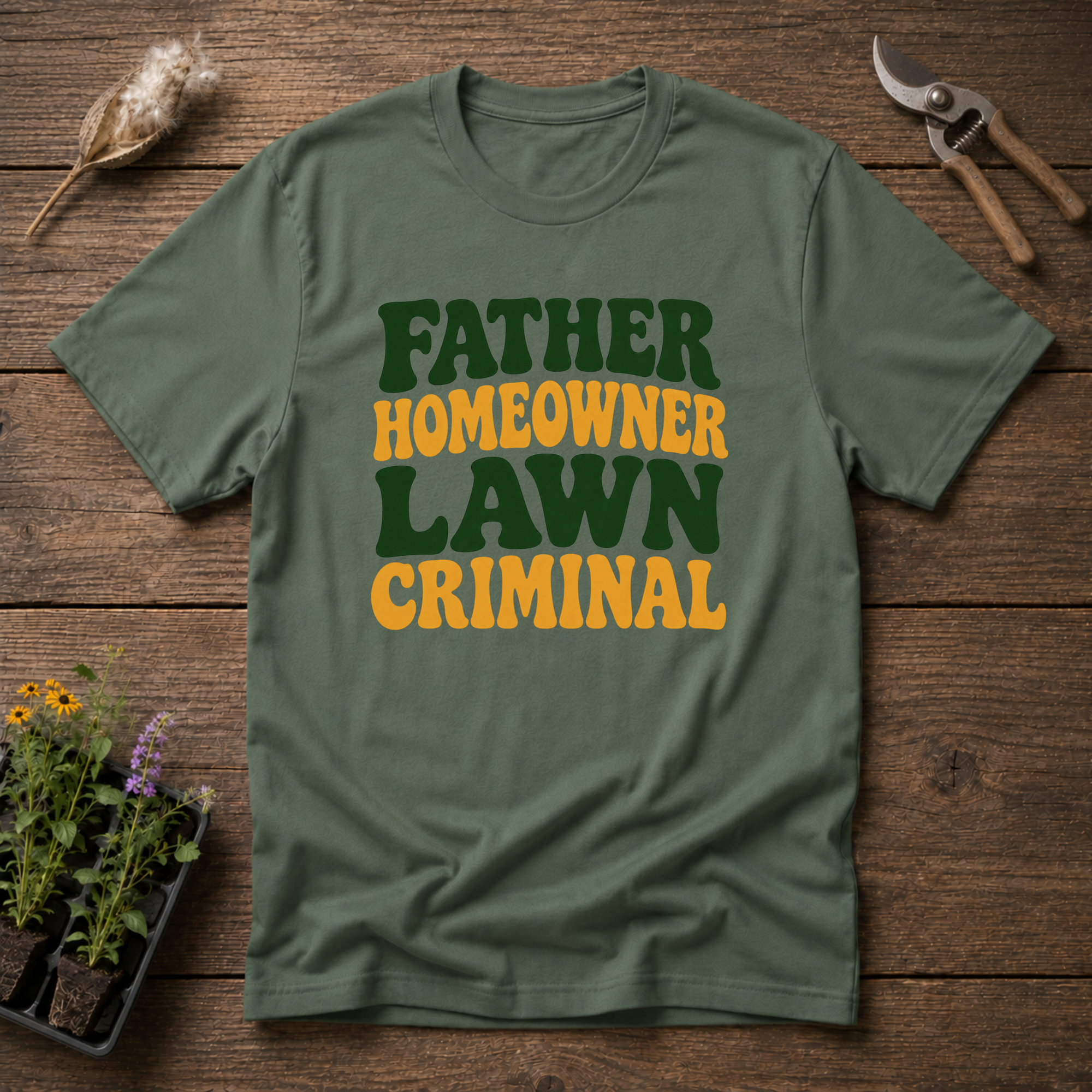Dad Lawn Criminal T-Shirt