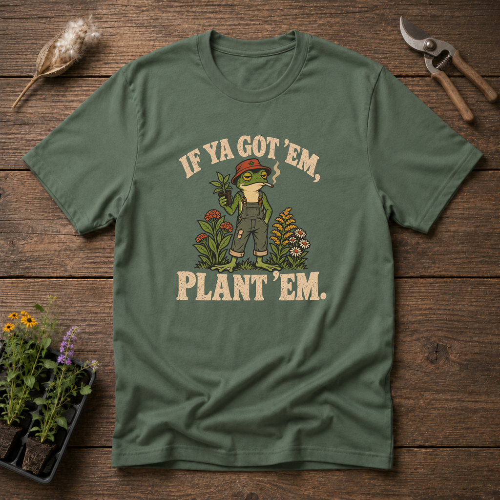 Plant Them T-Shirt in Military Green