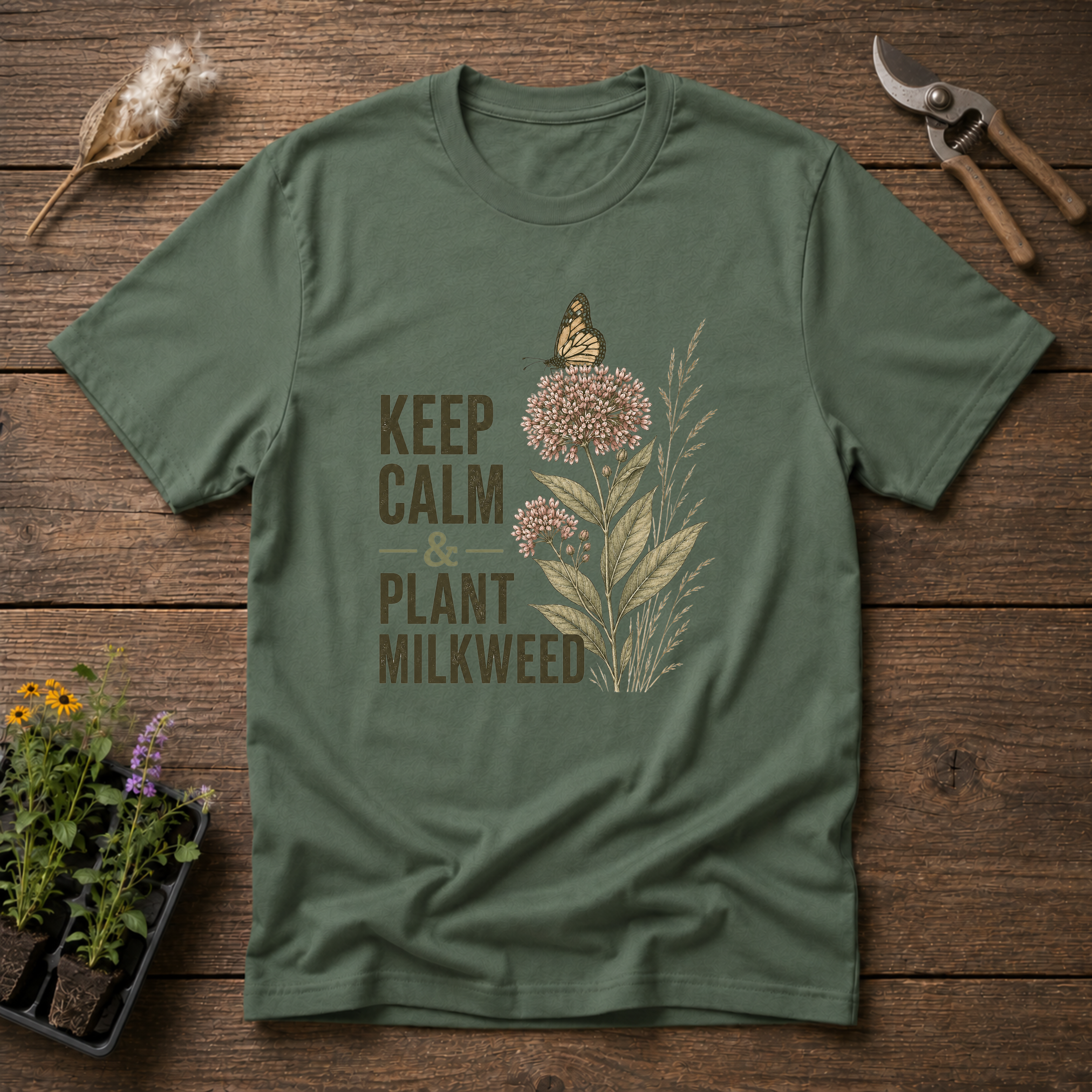 Keep Calm & Plant Milkweed T-Shirt