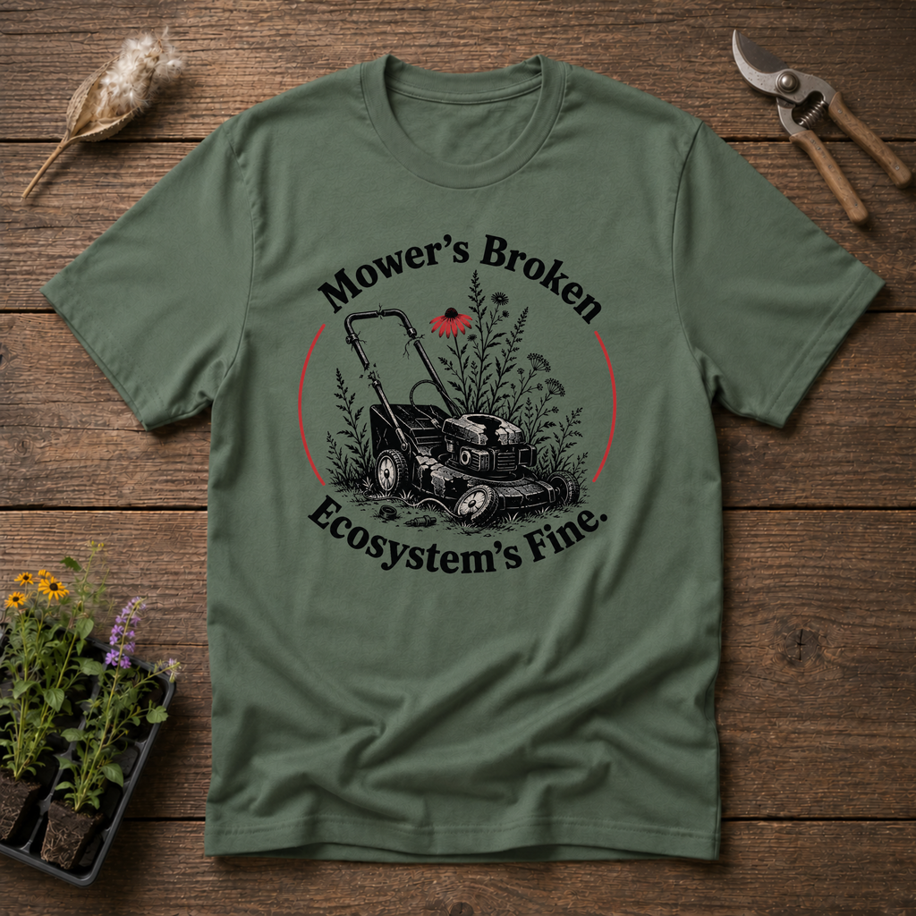 Mower's Broken, Ecosystem's Fine T-Shirt