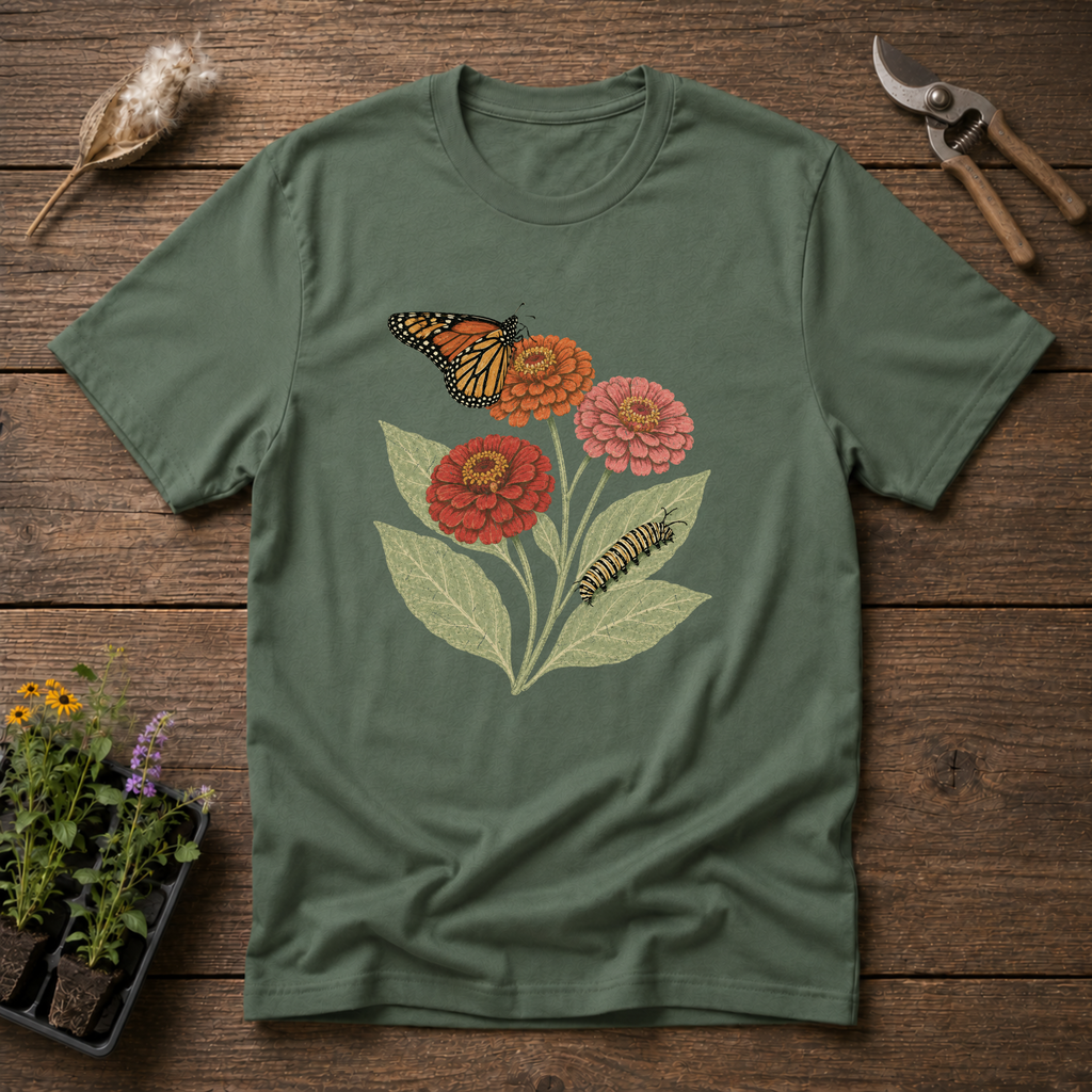 Monarch & Zinnias T-Shirt
