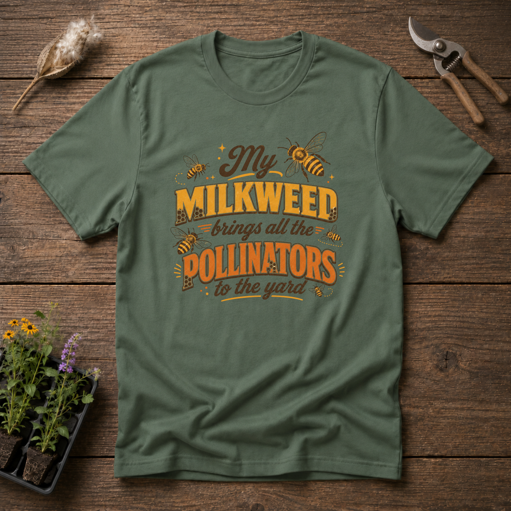 My Milkweed Brings All The Pollinators To The Yard T-Shirt