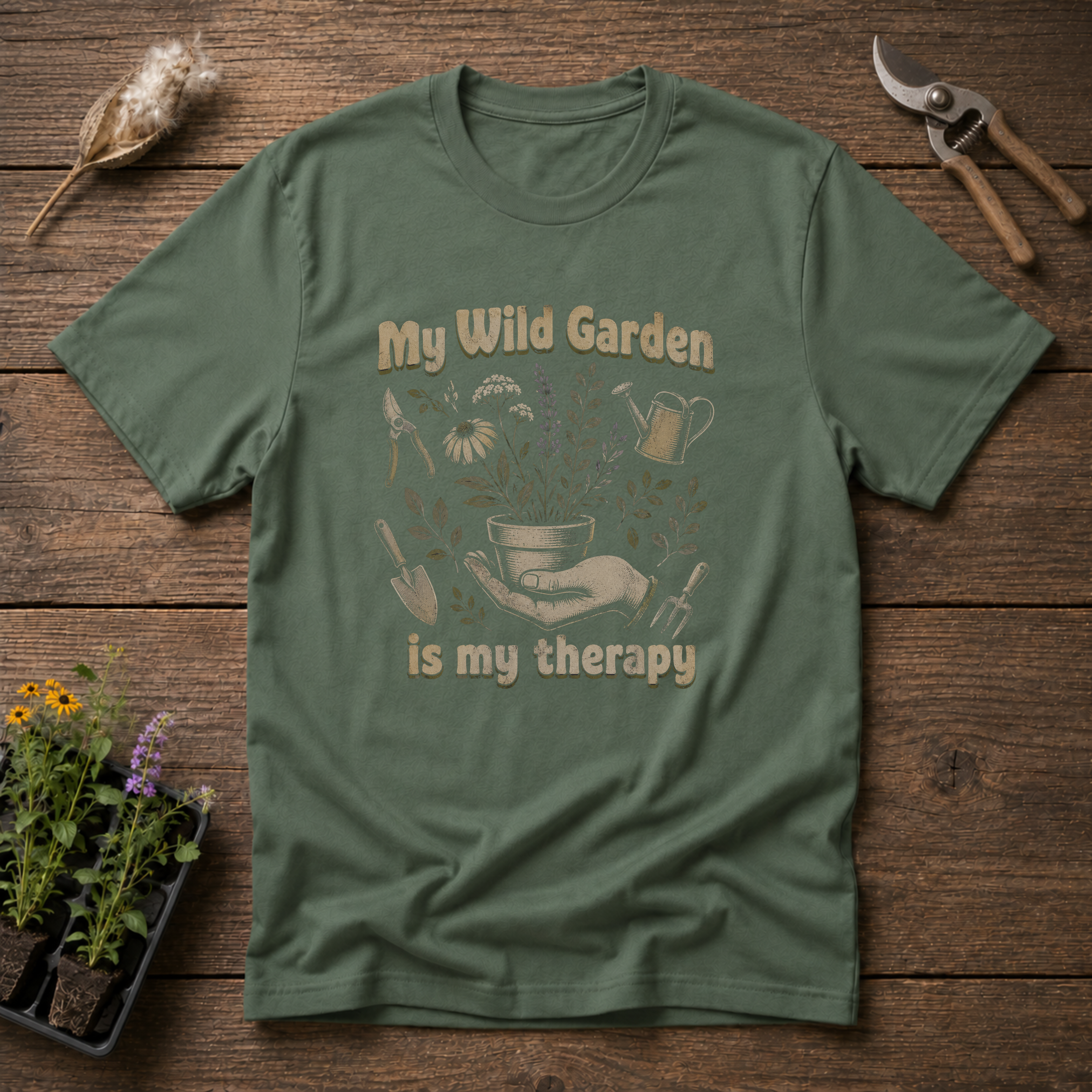 My Wild Garden Is My Therapy T-Shirt
