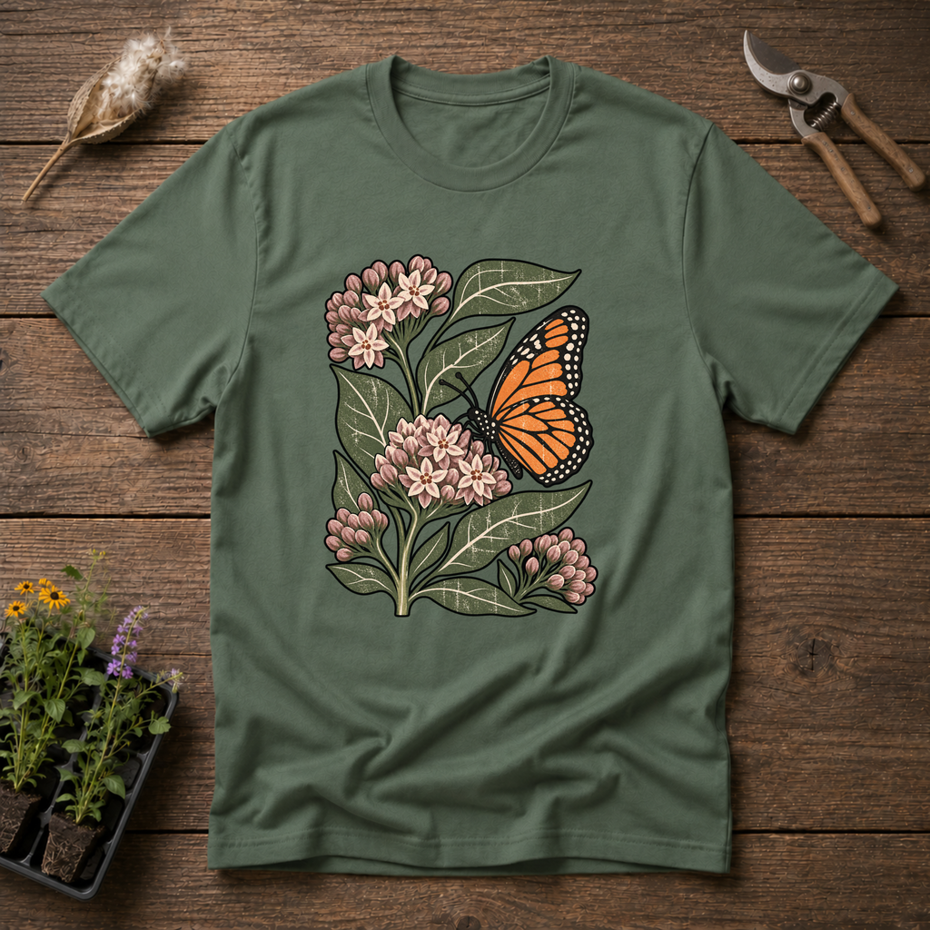 Monarch Milkweed Blooms T-Shirt