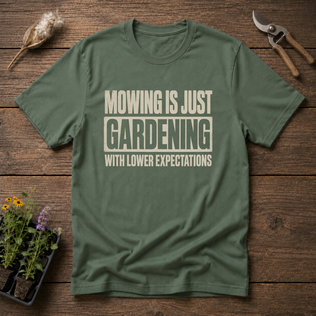 Lower Expectations T-Shirt in Military Green