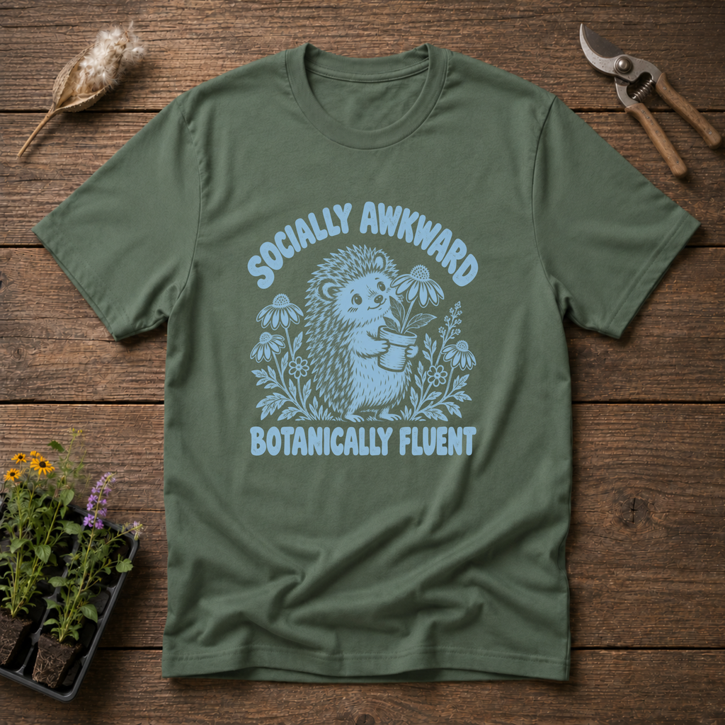 Botanically Fluent T-Shirt in Military Green