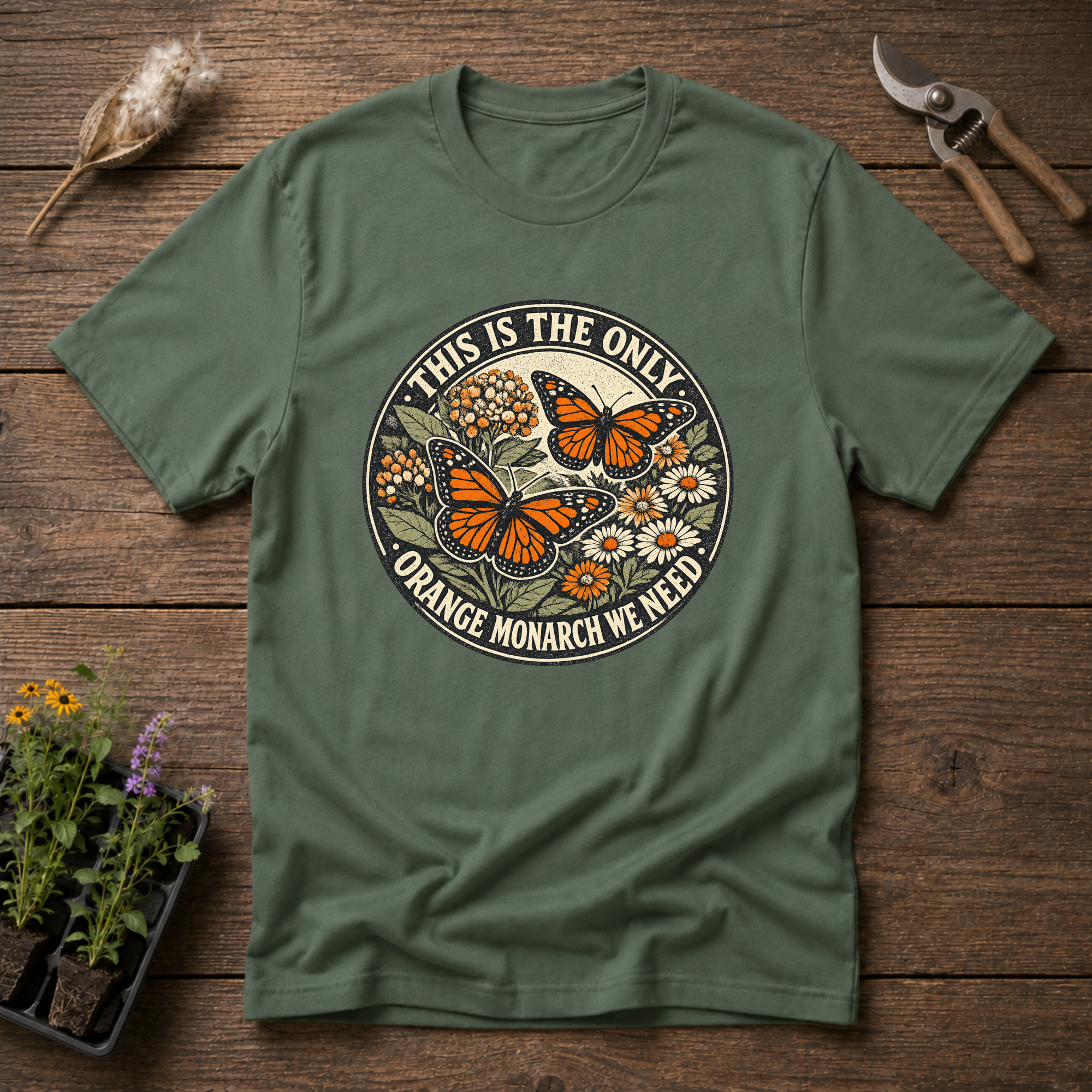 Orange Monarch Only T-Shirt
