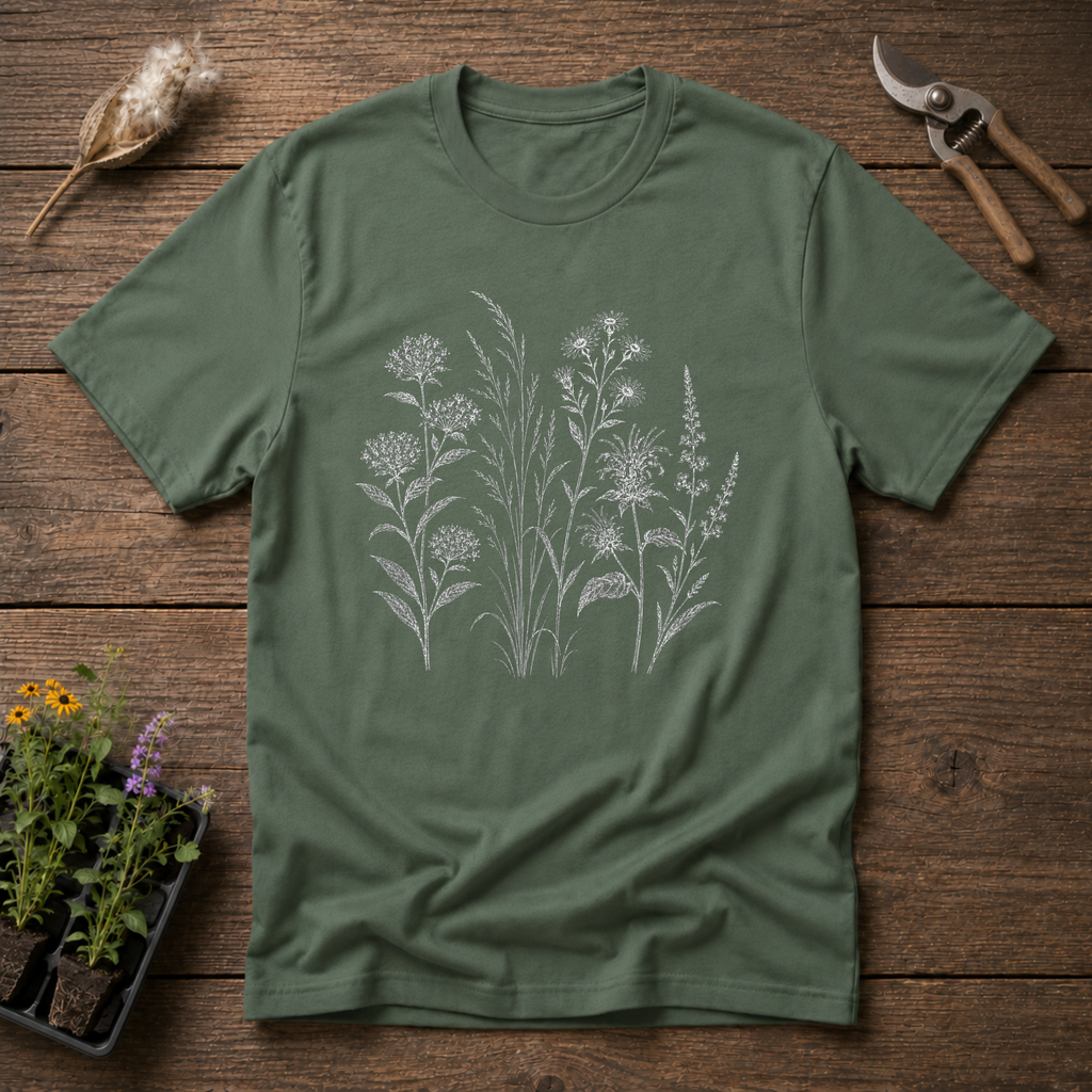 Minimalist Wildflowers T-Shirt