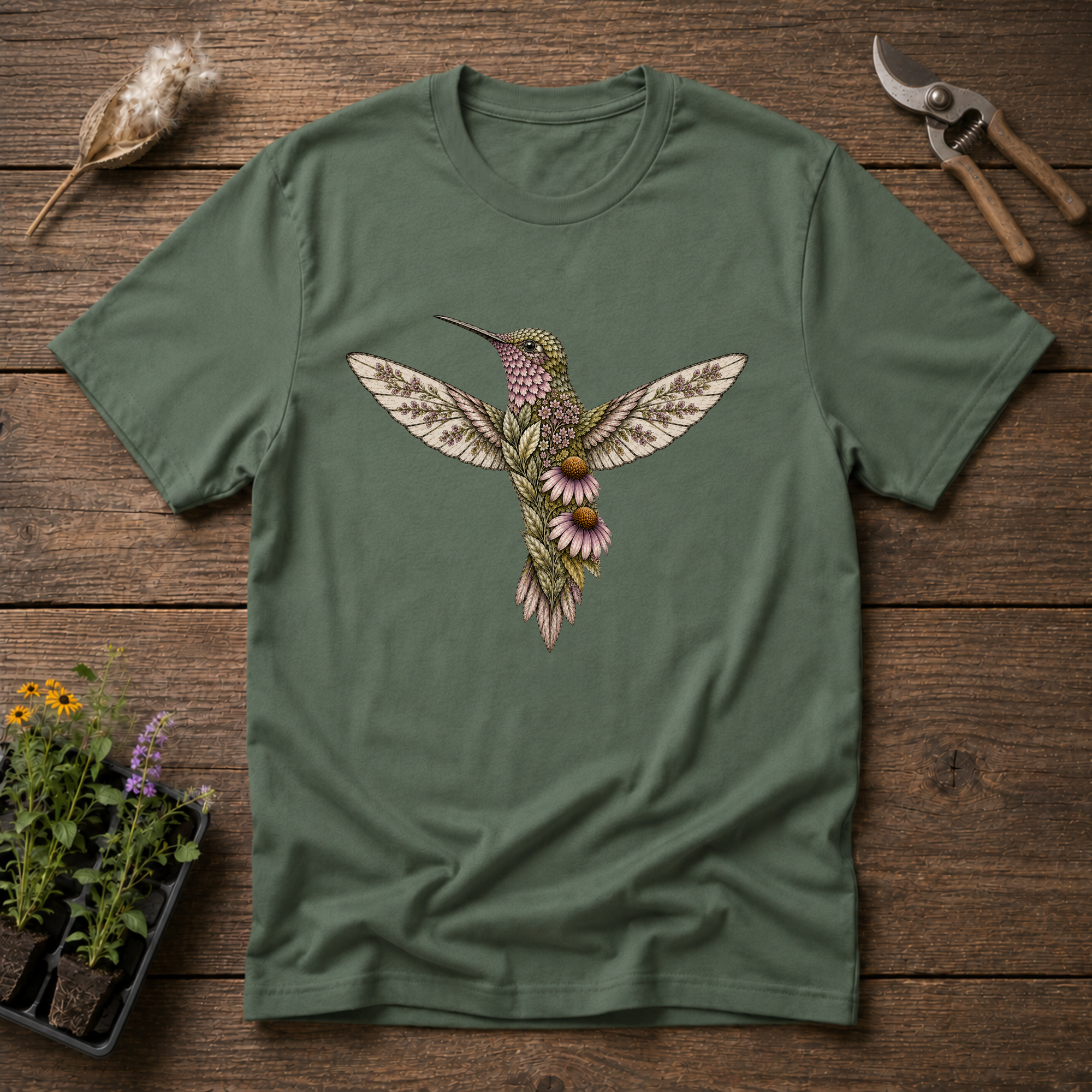 Botanical Hummingbird T-Shirt