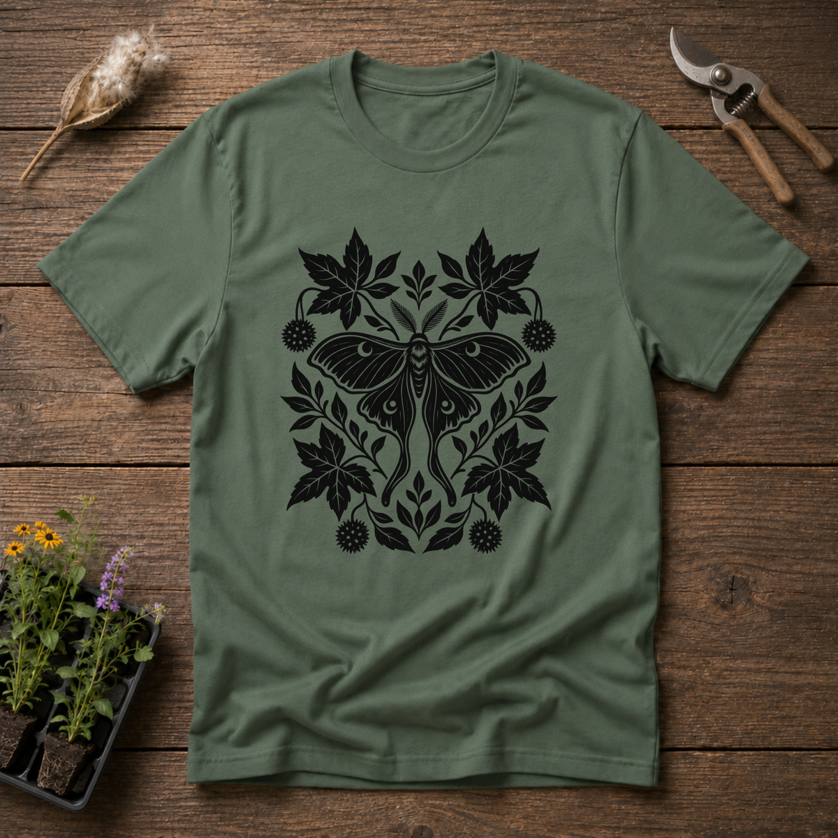 Folk Luna Moth T-Shirt