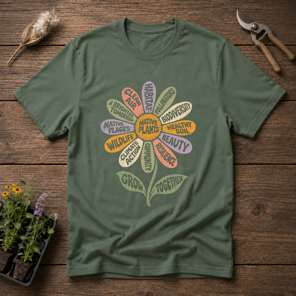 Native Matters T-Shirt in Military Green