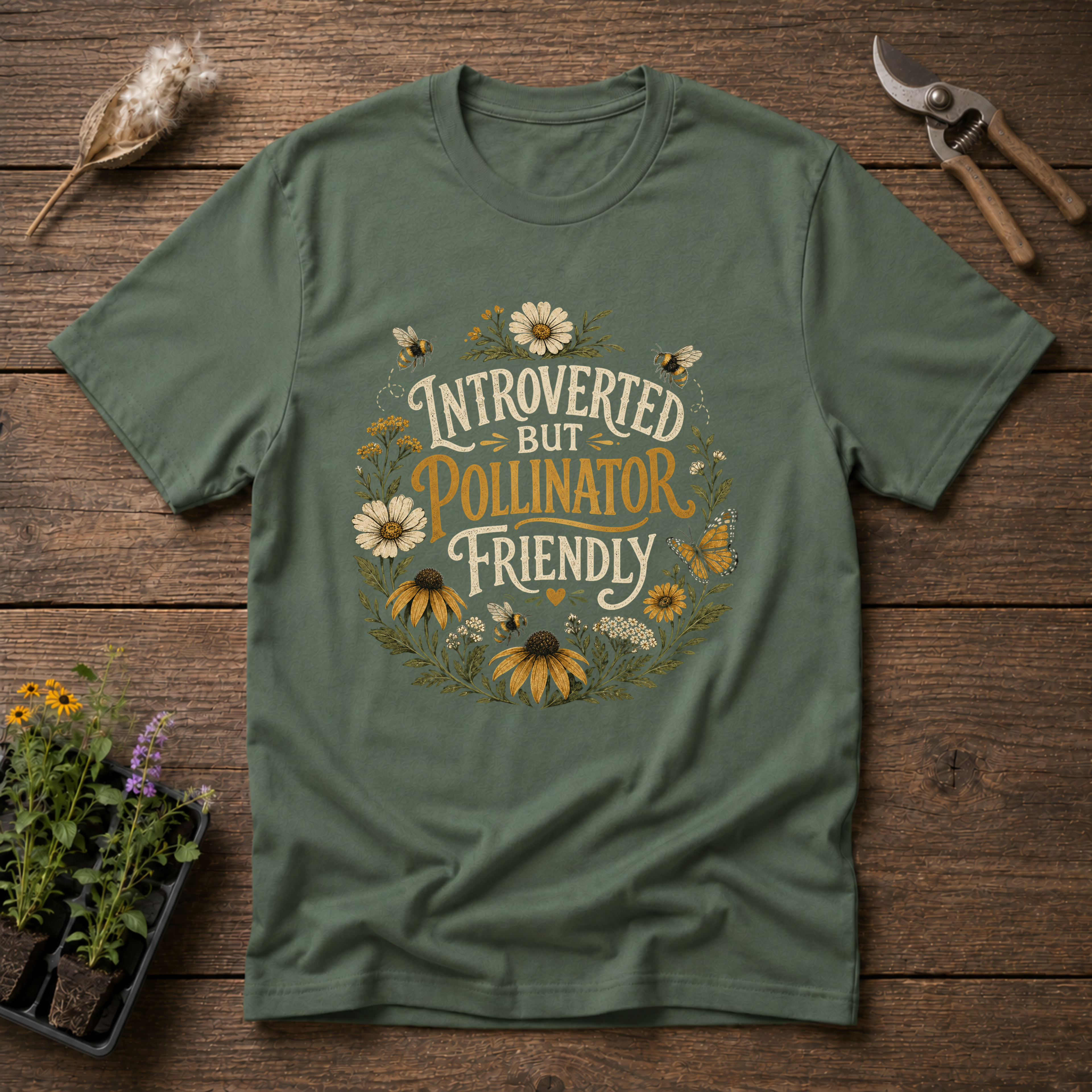 Introverted But Pollinator Friendly T-Shirt