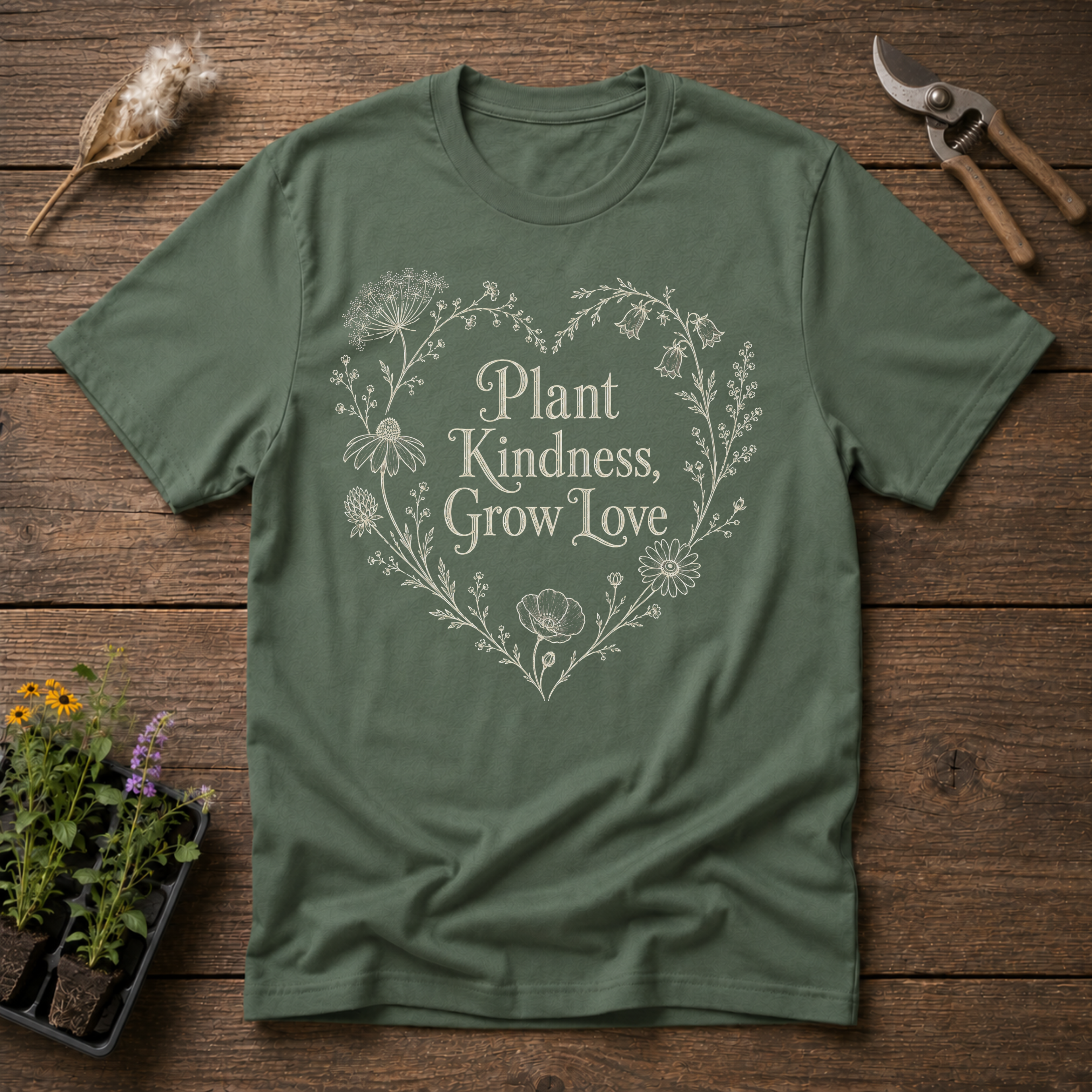 Plant Kindness Grow Love T-Shirt