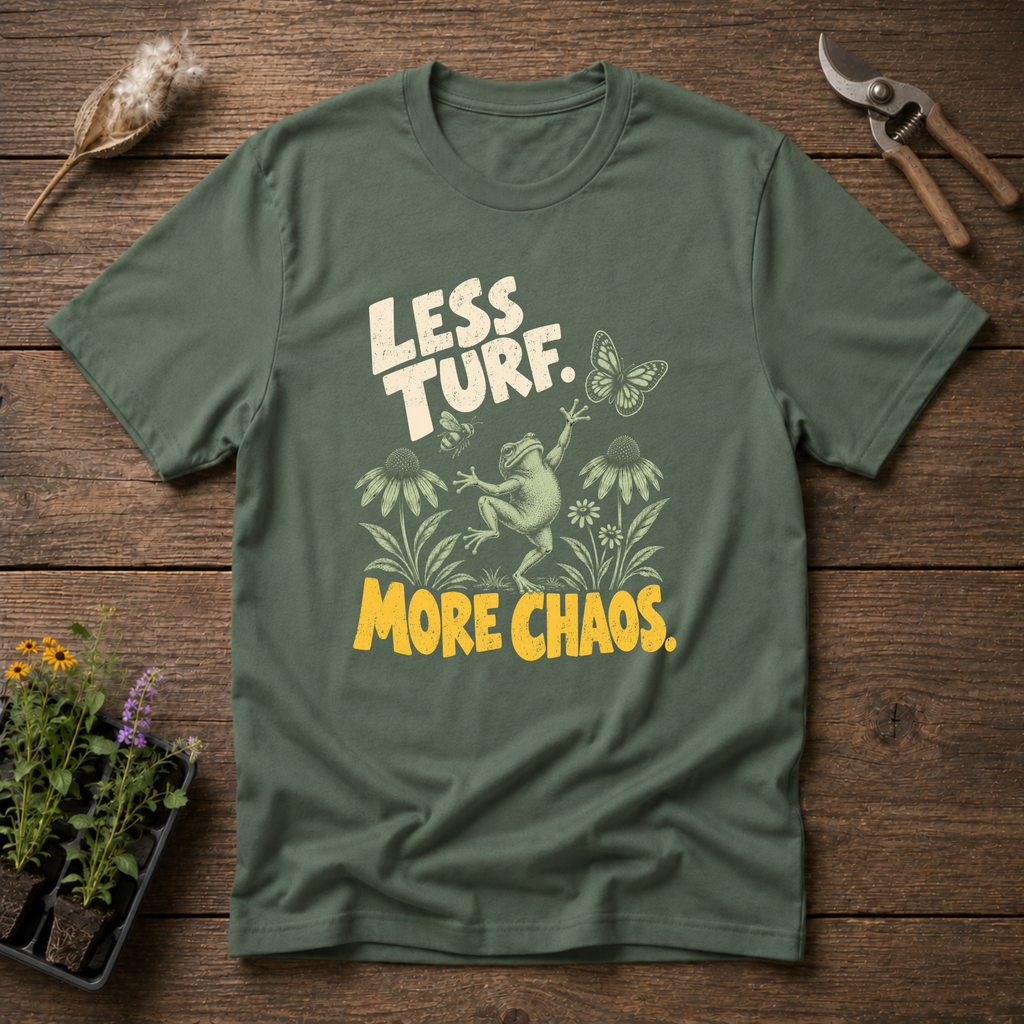 Less Turf T-Shirt in Military Green