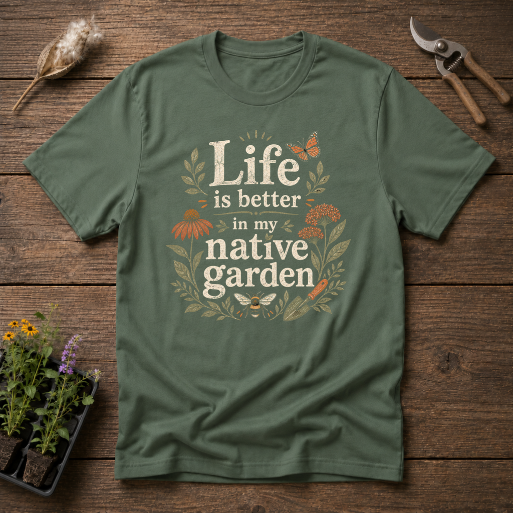Life Is Better In My Native Garden T-Shirt