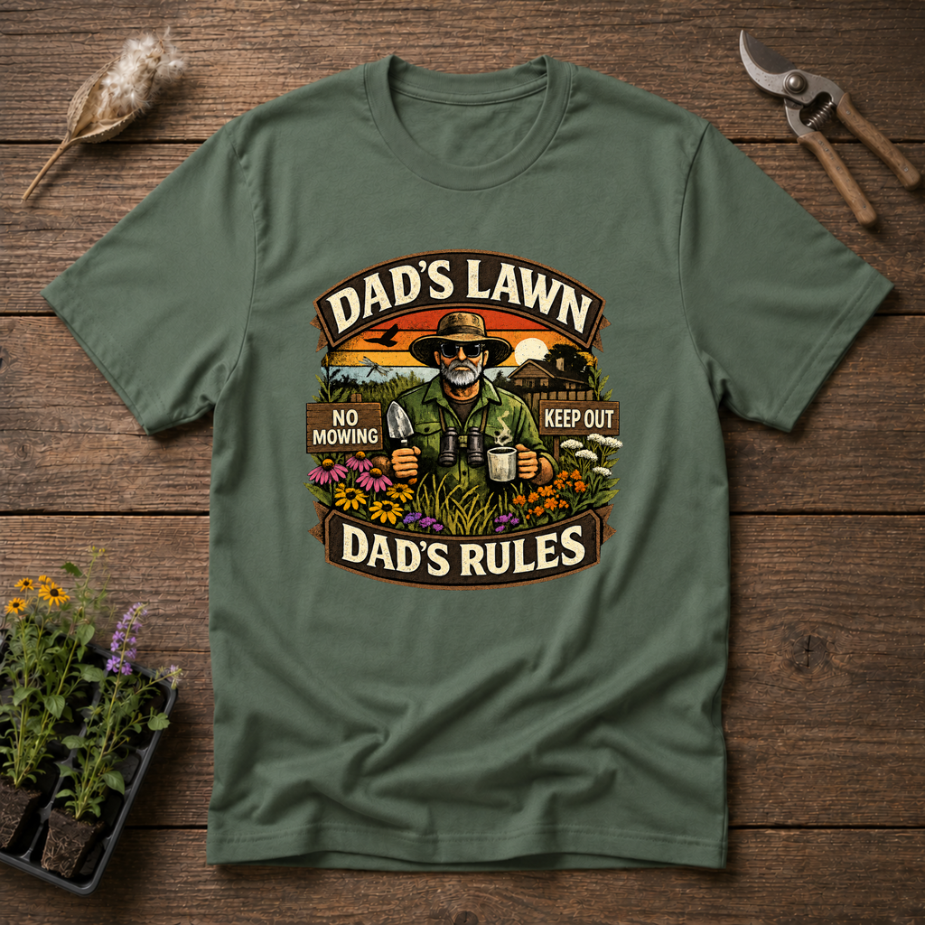 Dad's Lawn, Dad's Rules T-Shirt