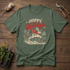 Hoppy Holidays T-Shirt in Military Green