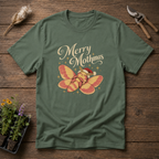 Merry Mothmas T-Shirt in Military Green