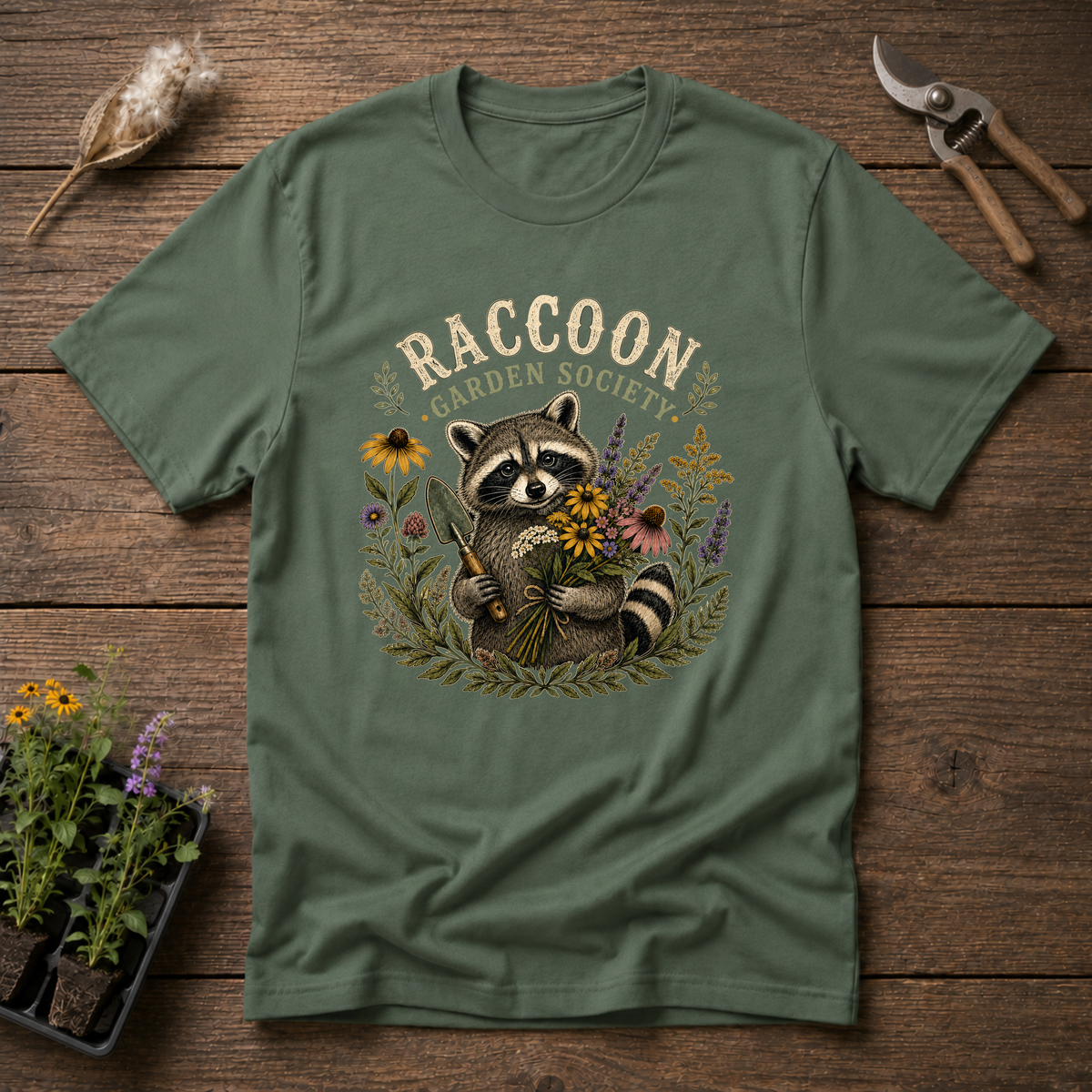 Raccoon Garden Society T-Shirt