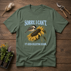 Seed Collecting T-Shirt in Military Green