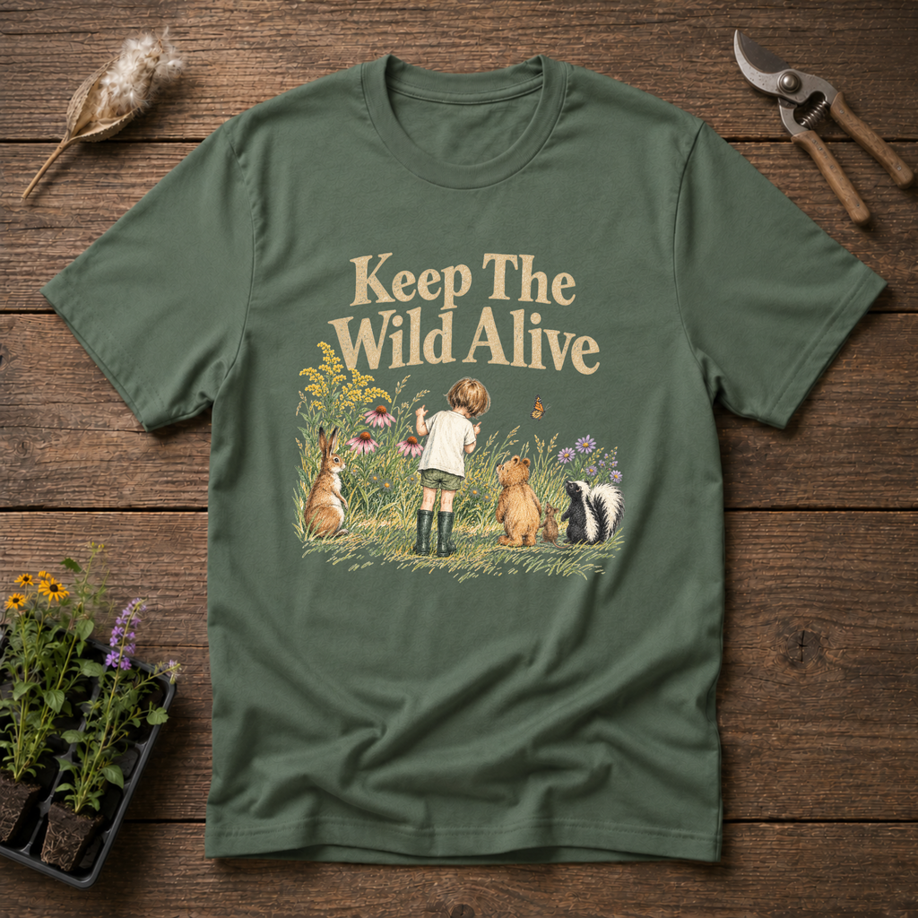 Wild Alive T-Shirt in Military Green
