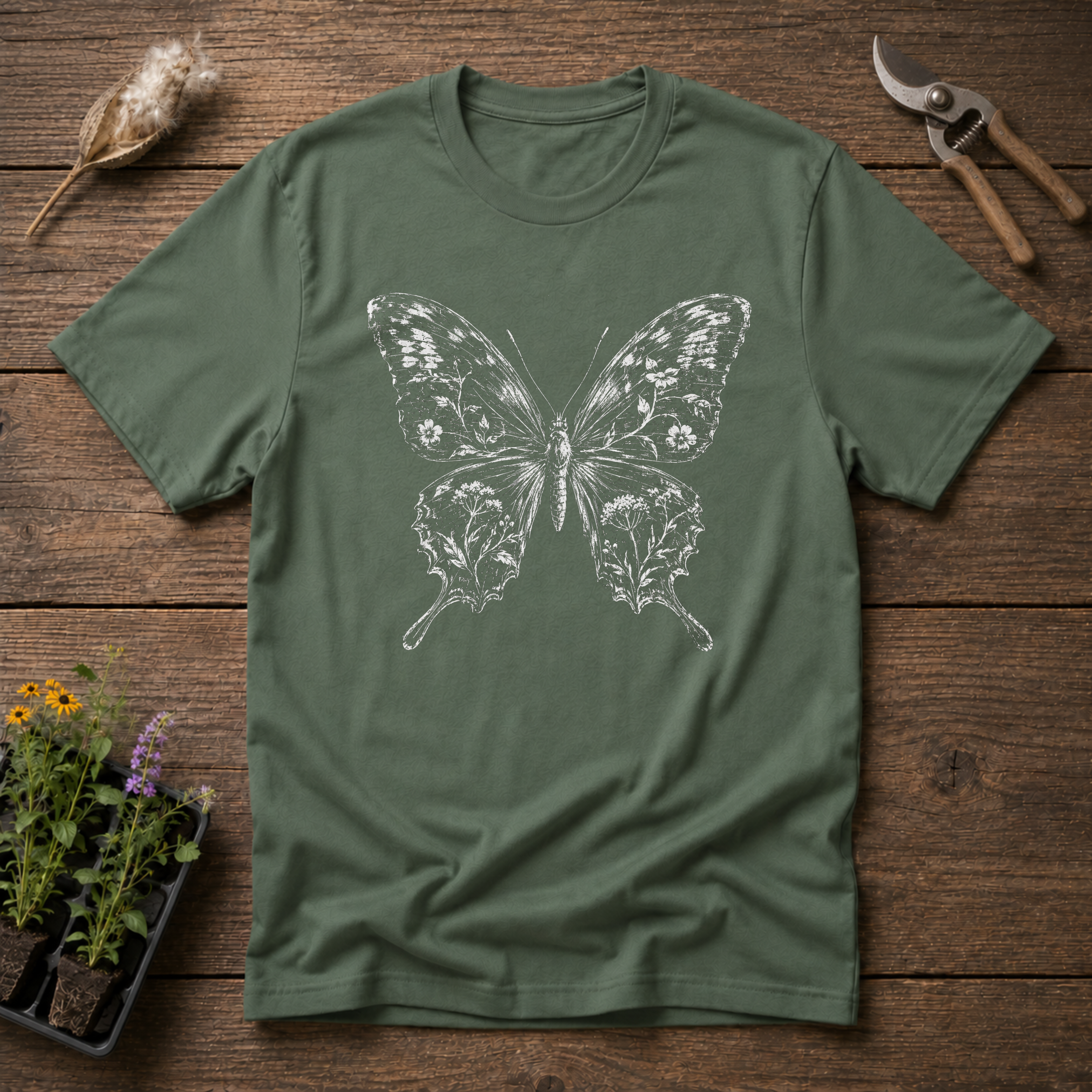 Botanical Butterfly T-Shirt