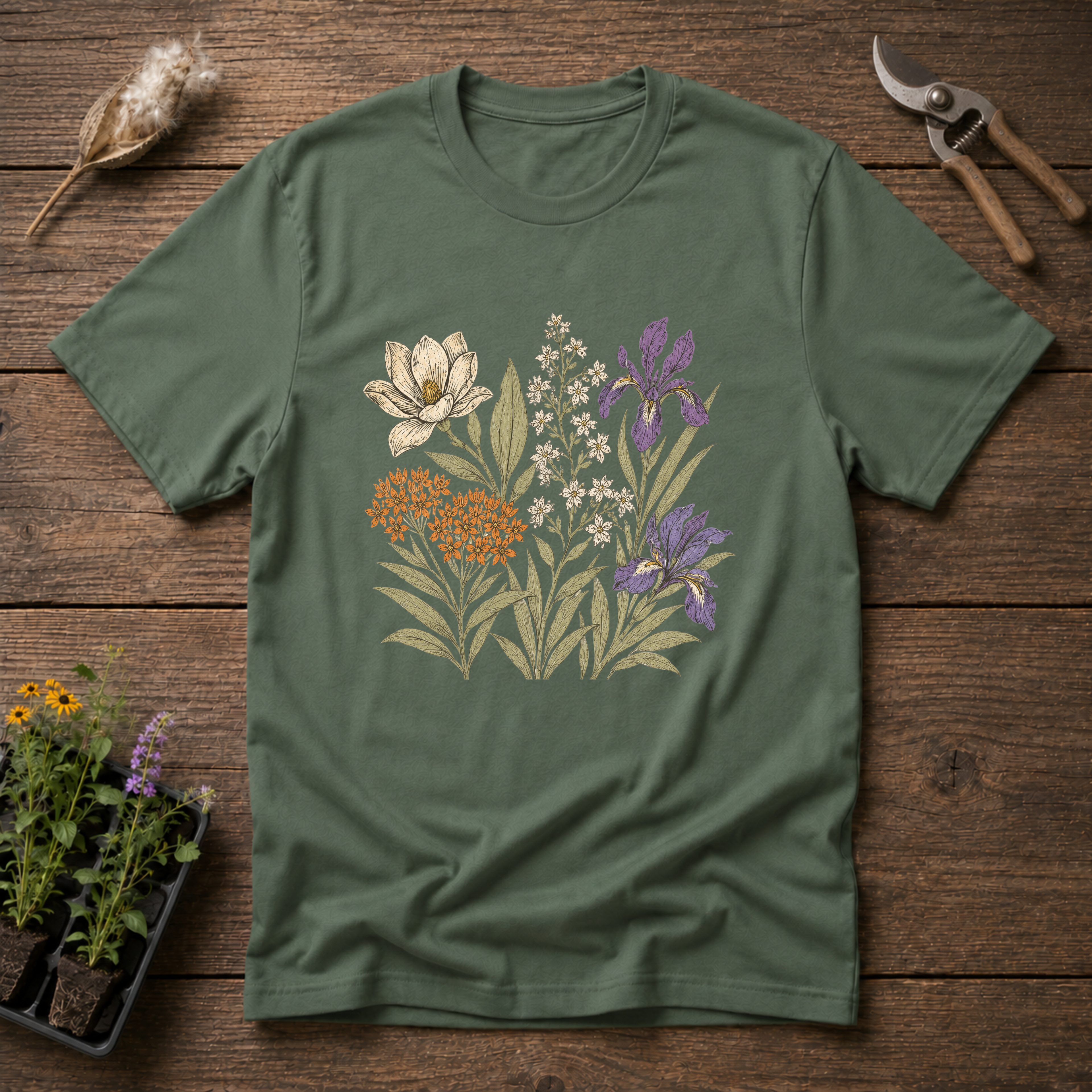 Woodland Wildflower Bouquet T-Shirt