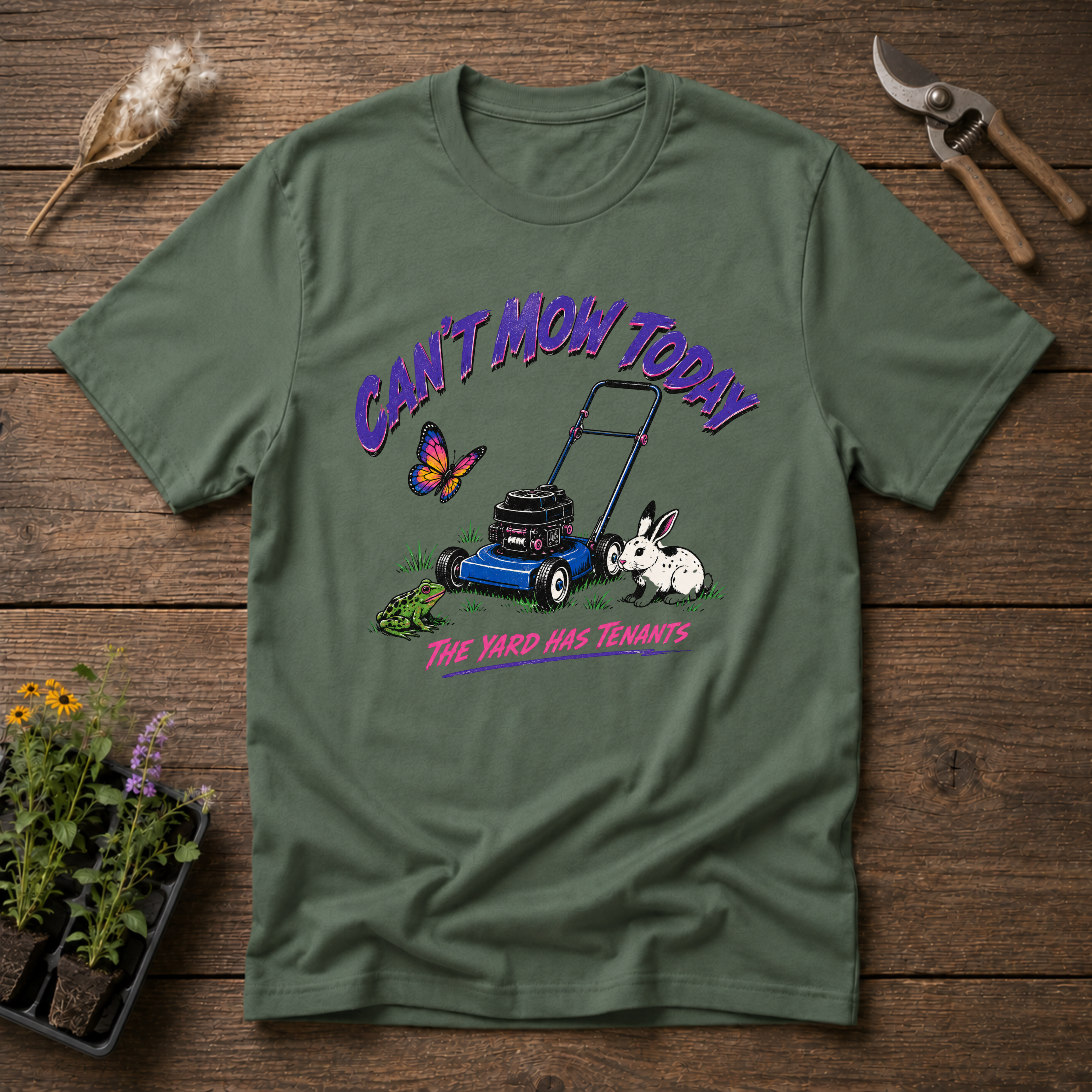 Can't Mow Today T-Shirt