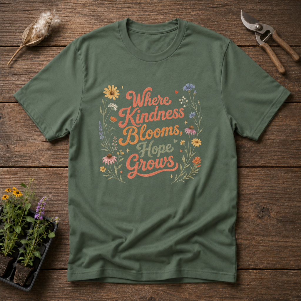Where Kindness Blooms Hope Grows T-Shirt