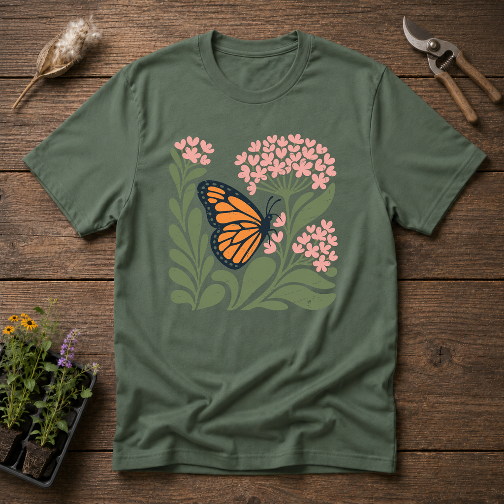 Monarch Milkweed Blooms T-Shirt