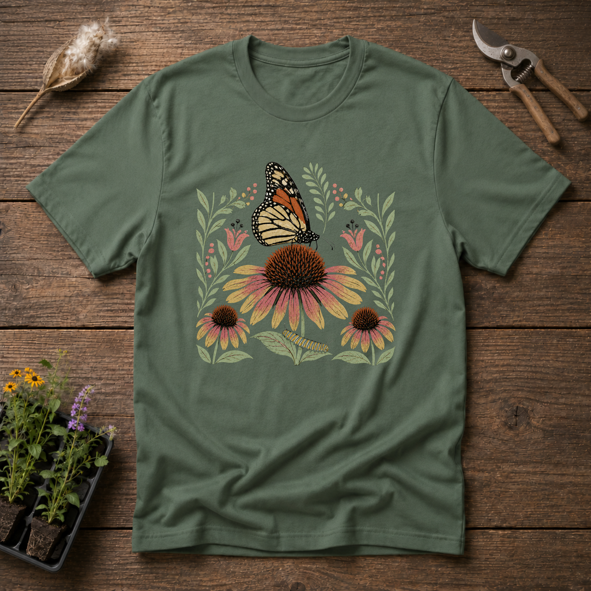Monarch & Coneflower T-Shirt