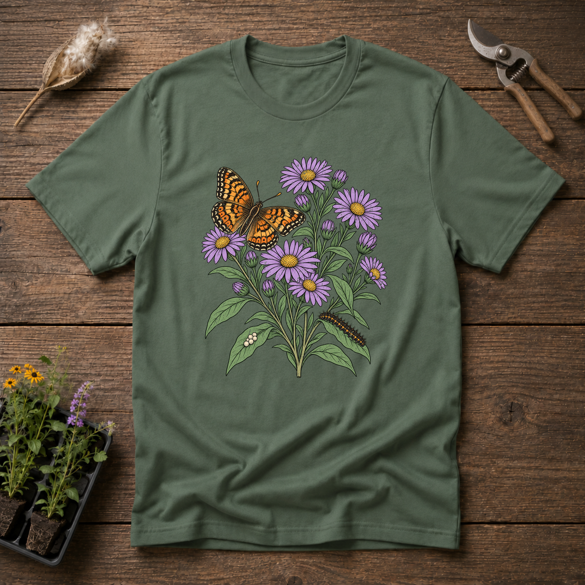Pearl Crescent Butterfly T-Shirt