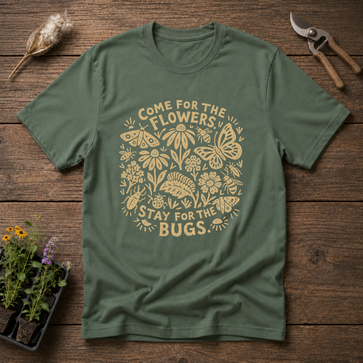Flowers & Bugs T-Shirt