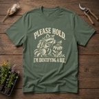 Raccoon Bee Inspector T-Shirt in Military Green