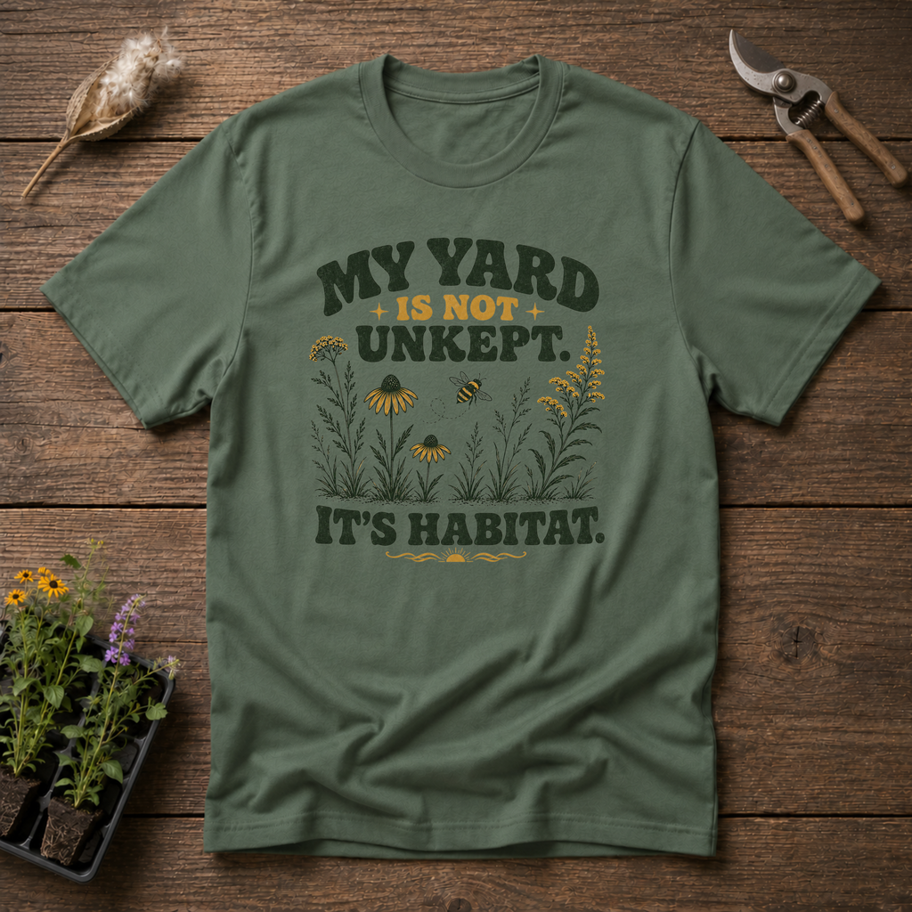 My Yard is Not Unkept, It's Habitat T-Shirt