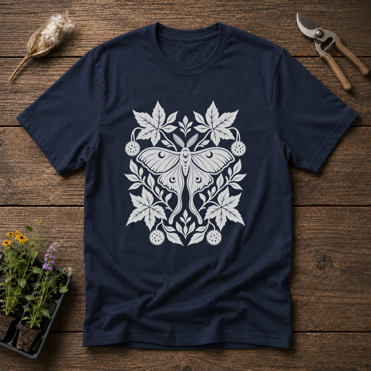 Folk Luna Moth T-Shirt