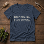 Stop Mowing V-Neck Tee