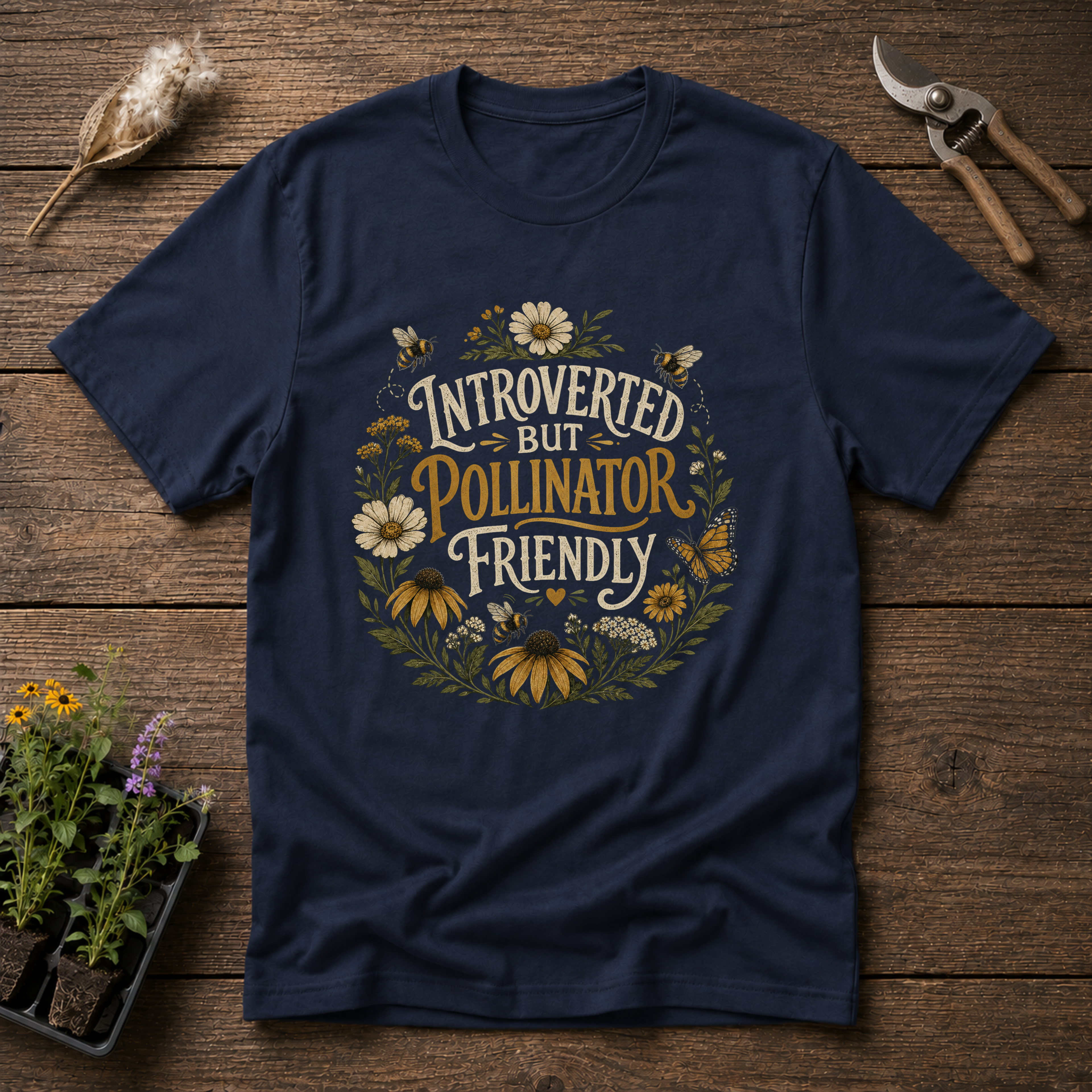 Introverted But Pollinator Friendly T-Shirt