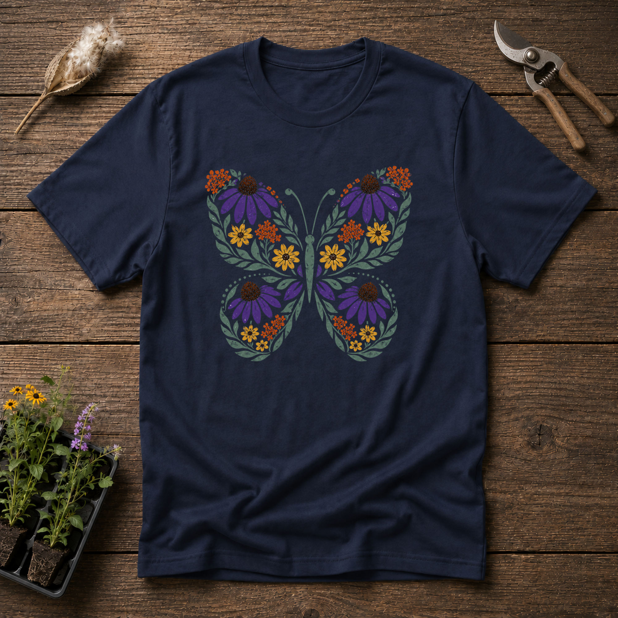 Butterfly Wildflowers T-Shirt