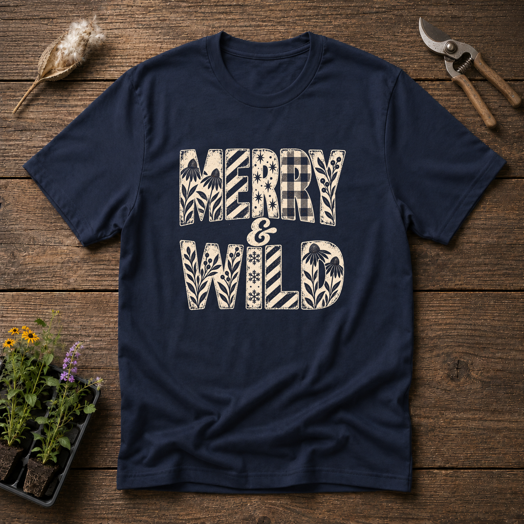 Merry & Wild T-Shirt in Navy