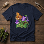 Great Spangled Fritillary T-Shirt in Navy