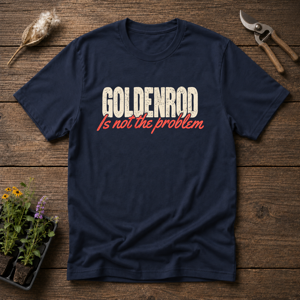 Not The Problem T-Shirt in Navy