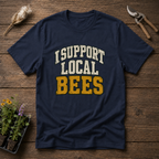 Support Local Bees T-Shirt in Navy