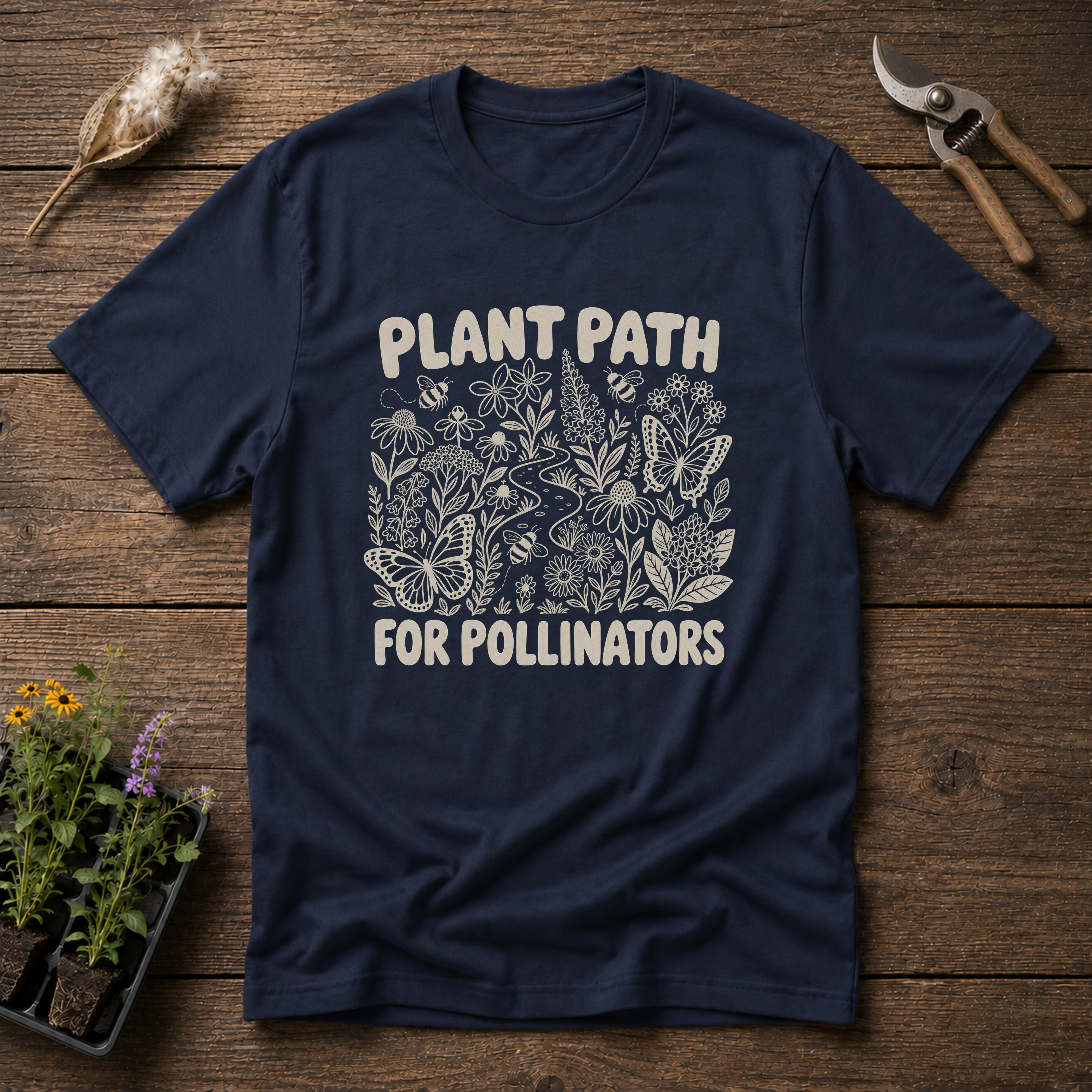 Plant Path For Pollinators T-Shirt