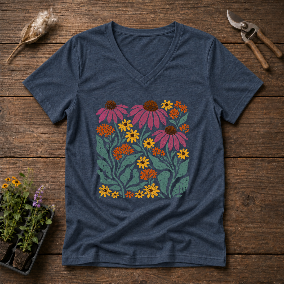 Wildflowers V-Neck Tee