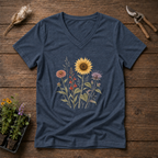 Native Wildflowers V-Neck Tee